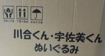 Amazon.co.jp: △ 川合くん 宇佐美くん ぬいぐるみ/中/白と黒の各：1体